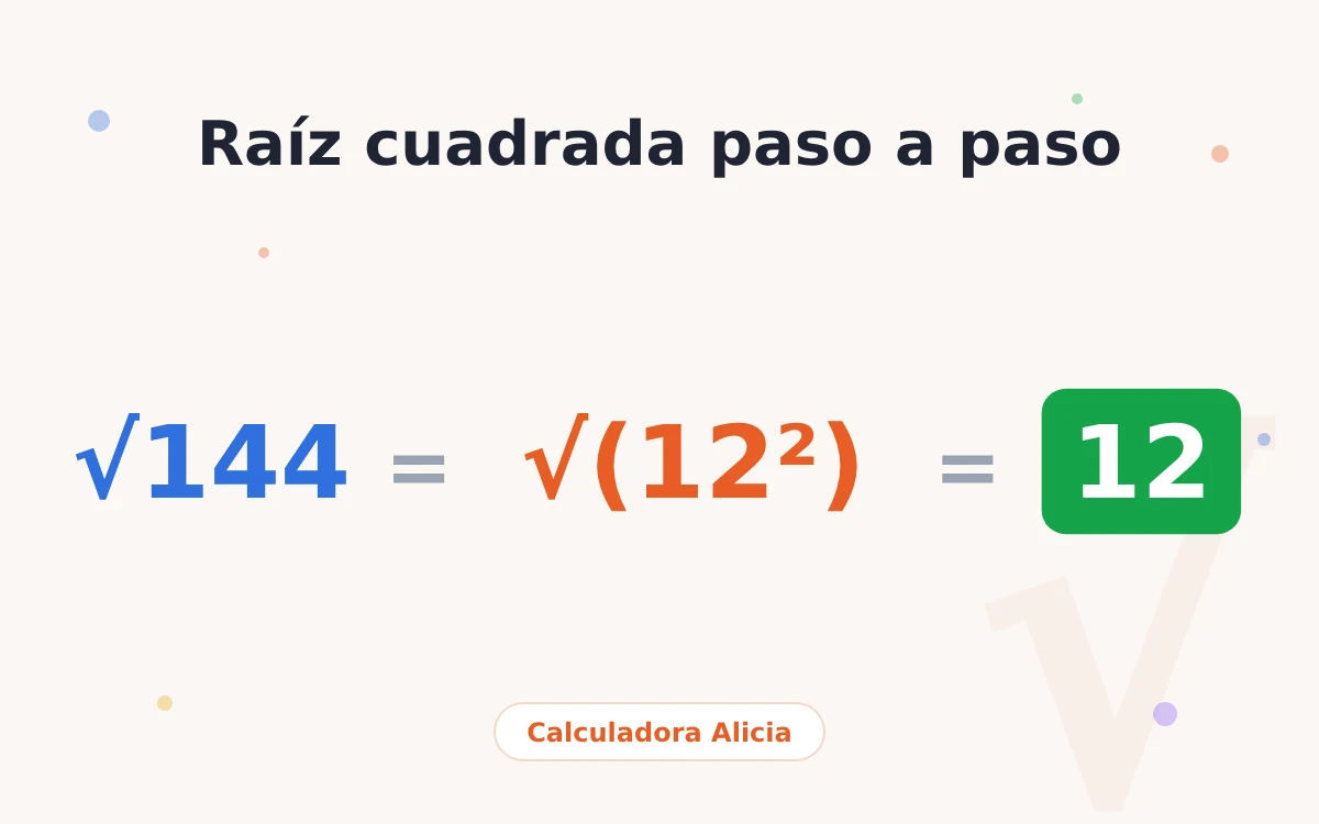 raiz cuadrada paso a paso