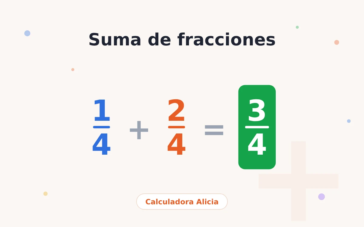 Suma de fracciones